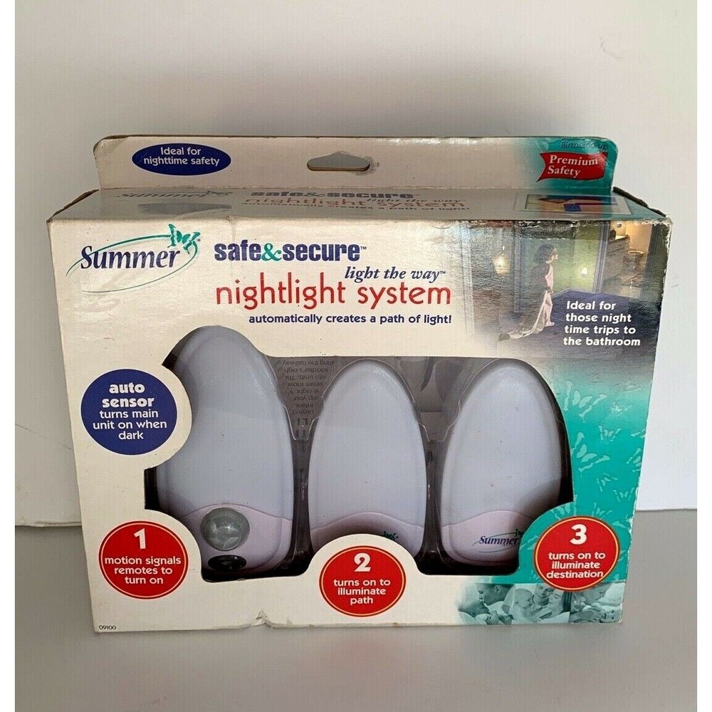 Summer Auto Sensor Safe & Secure Light The Way NIGHTLIGHT System NOS